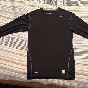 Nike Black Dri-FIT Long Sleeve Top